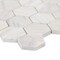 Ackland Auralie Hexagon 12 in. x 12 in. Polished Marble Mosaic Floor and Wall Tile, 10PK AKM-S-AUR2X2HXP-CA - alternate 2